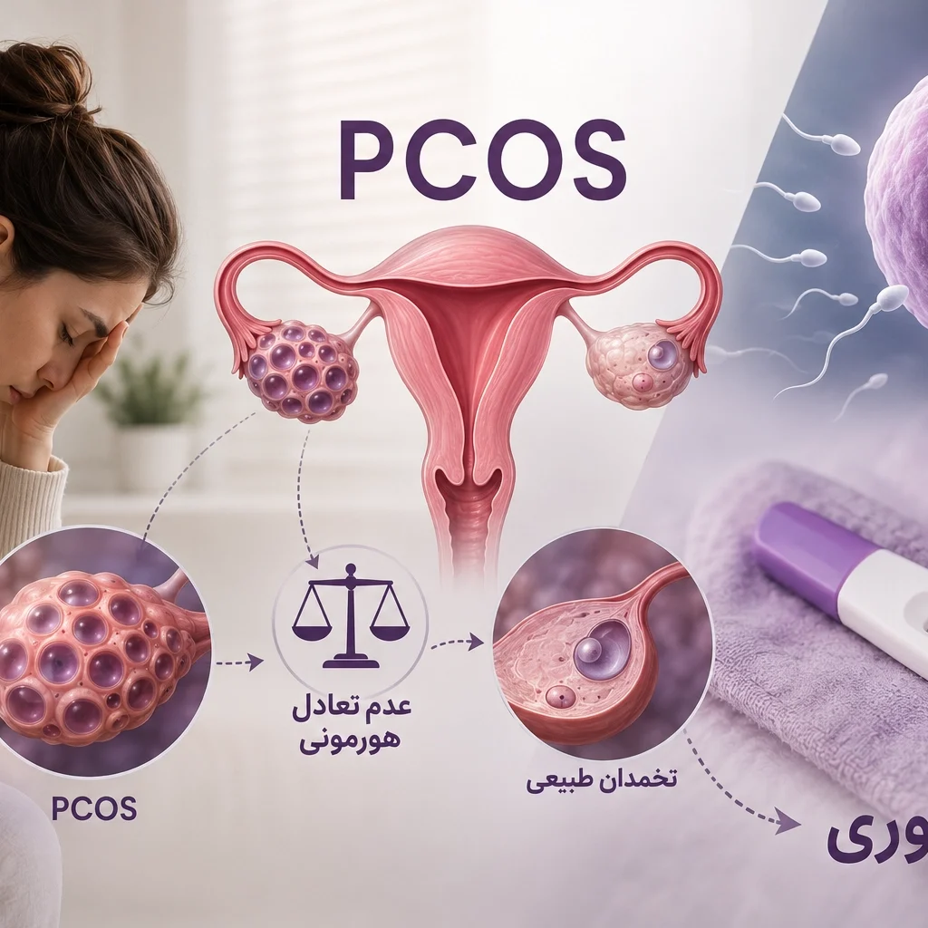 ارتباط PCOS با ناباروری | بهترین رژیم غذایی برای PCOS