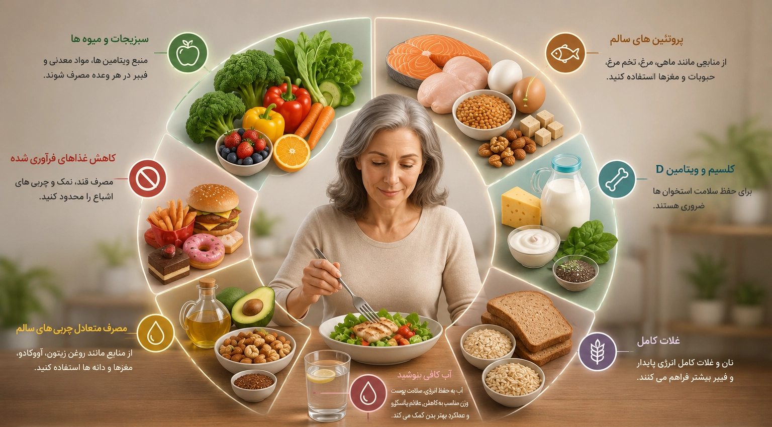 تغذیه در دوران یائسگی چگونه باشد؟