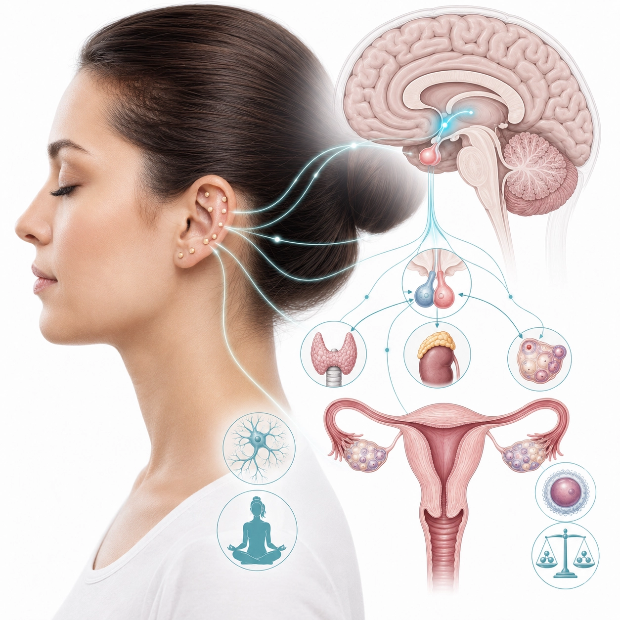 نقش سیستم عصبی و غدد در اوریکولوتراپی ناباروری چیست؟