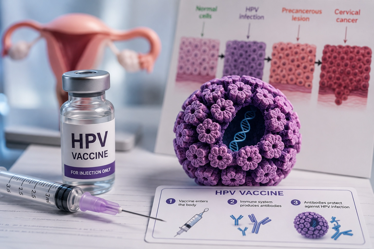 واکسن HPV چگونه عمل می‌کند؟