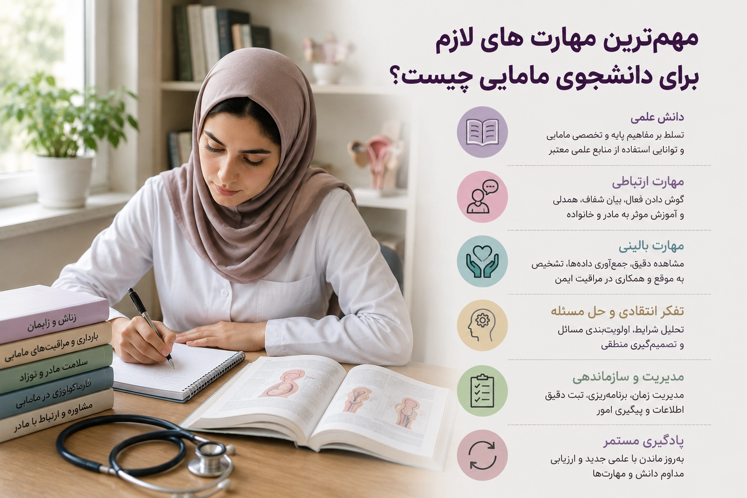 مهم‌ترین مهارت های لازم برای دانشجوی مامایی چیست؟